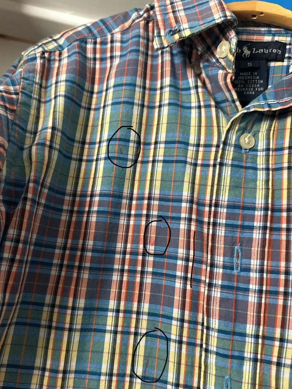 Ralph Lauren Boys Blue & Multicolor Plaid & Stripe Button-Down Shirts.
